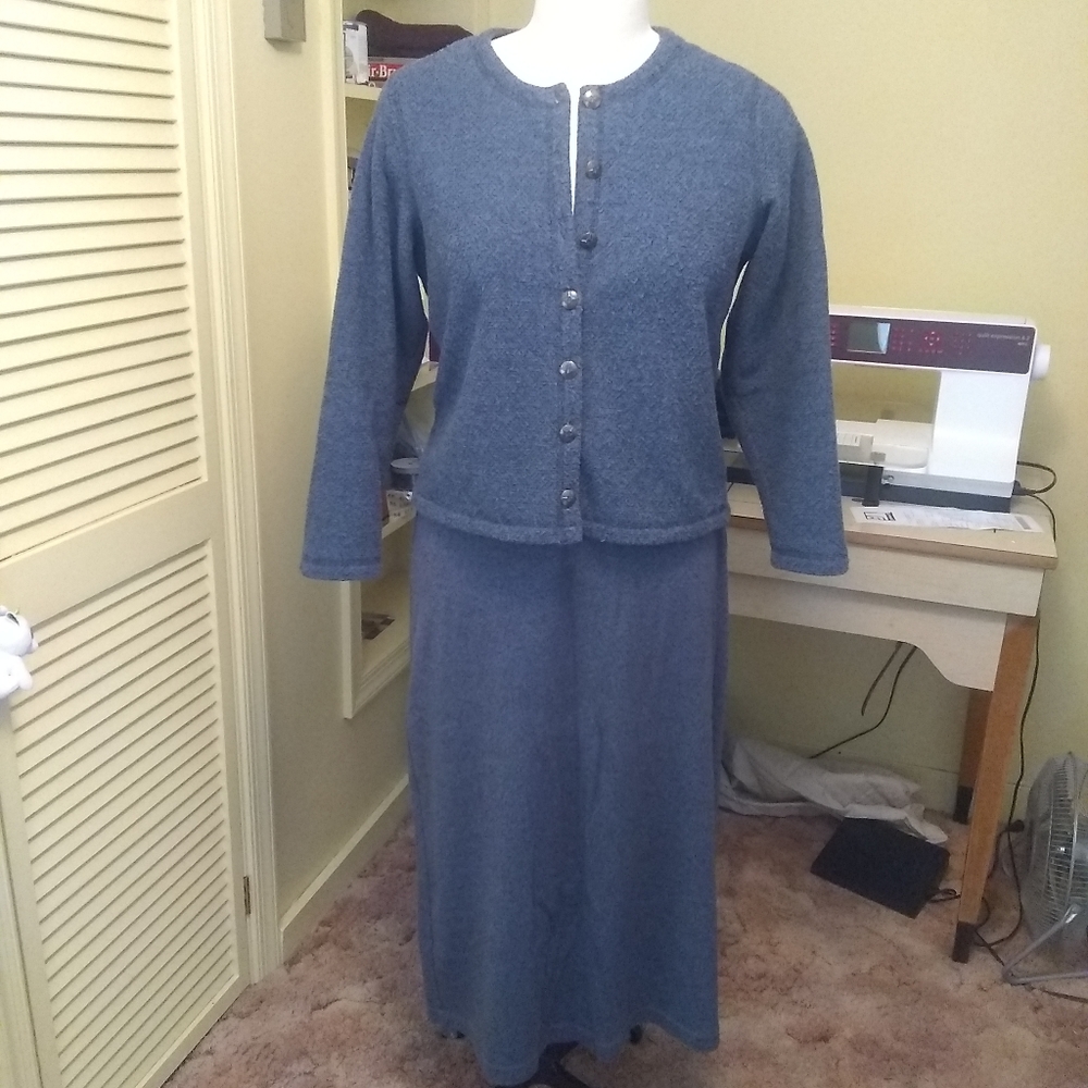 L.L.Bean knit skirt set size medium